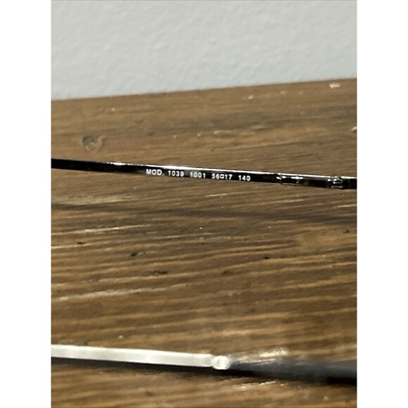 Versace Eyeglasses Frame Only Italy MOD. 1039 1001 56-17-140 Silver Full Rim - Picture 5 of 6